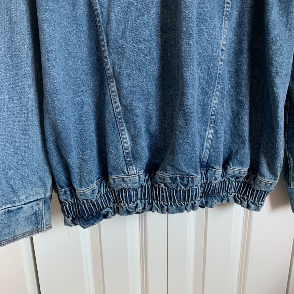Nasty Gal Blue Jean Jacket with Detachable zip off sleeves - Picture 8 of 9